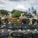 Sejumlah anggota polisi bersiap melakukan penjagaan unjuk rasa di depan kompleks Parlemen, Senayan, Jakarta, Selasa (5/3/2024). (MASAPNEWS/ANT)