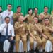 Bupati Gunung Mas Jaya S Monong dan lainnya, berfoto bersama usai rapat bersama BPKP Perwakilan Provinsi Kalteng di Kuala Kurun, Selasa (27/2/2024). (Foto : Diskominfosantik Gumas)