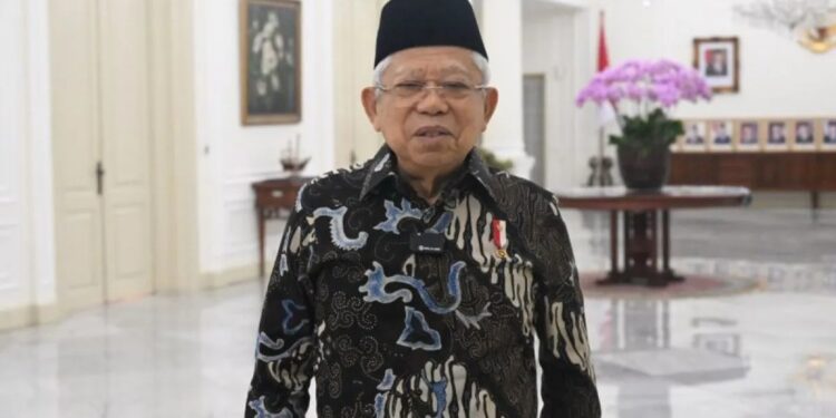 Wapres Ma'ruf Amin memberikan komentar atas kemenangan timnas Indonesia U-23 melawan Korea Selatan. (MASAPNEWS/ANT/HO-Biro Pers Sekretariat Wakil Presiden)