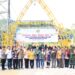 Foto arsip - Bupati Gunung Mas Jaya S Monong, Wakil Bupati Efrensia LP Umbing dan lainnya saat meresmikan Objek Wisata Batu Suli di Kecamatan Tewah usai dilakukan pembenahan, pada 2023 lalu. (Foto : Diskominfosantik Gunung Mas)
