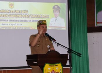 Bupati Gunung Mas Jaya S Monong. (Foto : Diskominfosantik Gunung Mas)