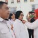 Wabup Gumas Efrensia LP Umbing saat dilantik sebagai Ketua PMI Gumas 2024-2029 di Kuala Kurun. (IST)