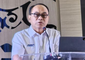 Menteri Komunikasi dan Informatika Budi Arie Setiadi di dalam acara "Google AI untuk Indonesia Emas" di Jakarta, Senin (3/6/2024). (MASAPNEWS/ANT)