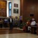 Ketua Umum DPP Badan Persaudaraan Antariman (Berani) Lorens Manuputty saat memberikan sambutan dalam acara Dialog Lintas Iman bertema "Merawat Dunia, Menjaga Kehidupan" dalam rangka memperingati Hari Waisak 2024 di Jakarta, Sabtu (8/6/2024). (MASAPNEWS/ANT)