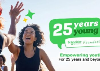 Poster 25 tahun Scheneider Electric tentang pemberdayaan generasi muda (MASAPNEWS/ANT/HO/Schneider electric)