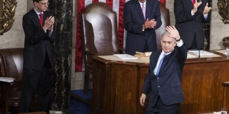 Perdana menteri Israel Benjamin Netanyahu dalam sebuah sidang bersama Kongres Amerika Serikat yang lalu. (MASAPNEWS/ANT)