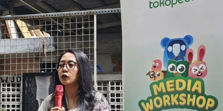 Communication Senior Lead Tokopedia dan ShopTokopedia Antonia Adega di Bandung, Kamis (13/6/2024). (MASAPNEWS/ANT)