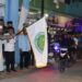 Pj Bupati Gumas Herson B Aden dan lainnya melepas Pawai Takbir Idul Adha 1455 H di Kuala Kurun, Minggu (16/6/2024). (Foto : Diskominfosantik Gunung Mas)