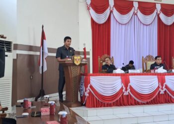 Jubir Fraksi Partai Golkar DPRD Kabupaten Gumas, Binartha. (MASAPNEWS/GCM)