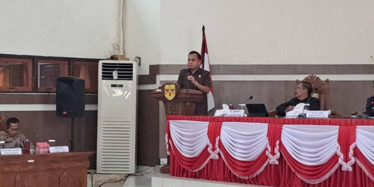 Ketua Fraksi NasDem-Hanura DPRD Kabupaten Gumas Evandi. (MASAPNEWS/GCM)