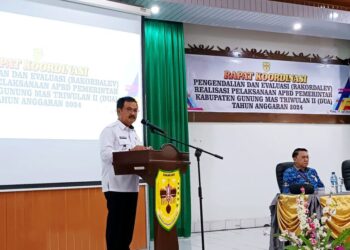 Pj Bupati Gumas Herson B Aden. (Foto : PWI Gunung Mas)