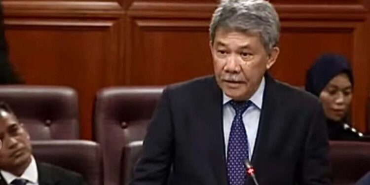 Tangkapan layar - Menteri Luar Negeri Malaysia Mohamad Hasan menjawab pertanyaan senat dalam Sidang Dewan Negara yang diikuti daring di Kuala Lumpur, Senin (29/7/2024). (MASAPNEWS/ANT)