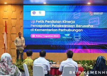 Suasana Uji Petik Penilaian Kinerja Percepatan Pelaksanaan Berusaha (Penkin PPB) Kementerian Perhubungan Tahun 2024, di Jakarta, Rabu (7/8/2024). (MASAPNEWS/ANT/HO-Humas Kemenhub)