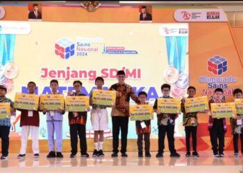 Kementerian, Pendidikan, Kebudayaan, Riset, dan Teknologi (Kemdikbudristek) pada penutupan Olimpiade Sains Nasional (OSN) 2024) di Jakarta, Senin (12/8/2024). (MASAPNEWS/ANT/HO-BKHM Kemdikbudristek)