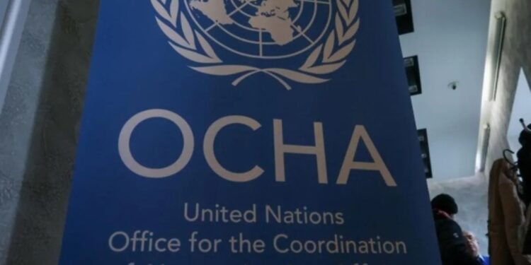 Kantor PBB untuk Koordinasi Urusan Kemanusiaan (OCHA). (MASAPNEWS/ANT/Anadolu)