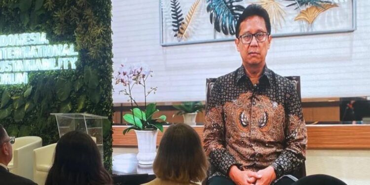 Peserta diskusi menyaksikan pidato pembukaan yang disampaikan Menteri Kesehatan Budi Gunadi Sadikin secara daring dalam diskusi ISF 2024 di Jakarta, Jumat (6/9/2024) (Peserta diskusi menyaksikan pidato pembukaan yang disampaikan Menteri Kesehatan Budi Gunadi Sadikin secara daring dalam diskusi ISF 2024 di Jakarta, Jumat (6/9/2024) (MASAPNEWS/ANT)