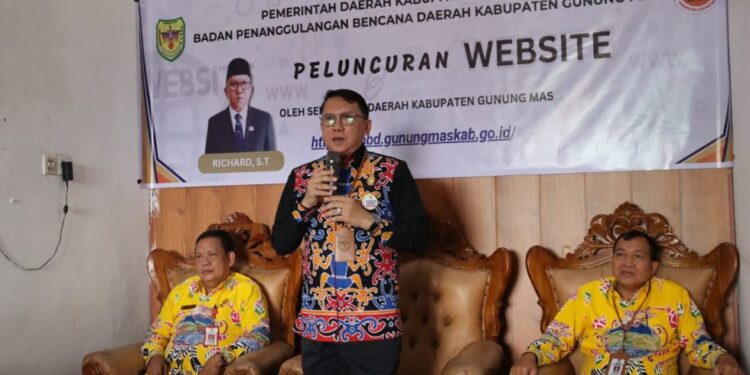 Website Penanggulangan Bencana Milik BPBD Gumas Resmi Diluncurkan