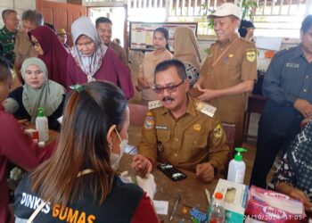 Warga antusias manfaatkan layanan kesehatan saat Harganas di Gumas