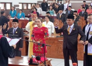 Tiga pimpinan DPRD Gumas 2024-2029 resmi dilantik