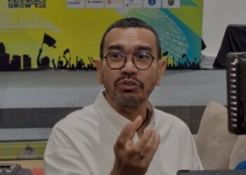 Exco Persatuan Sepak Bola Seluruh Indonesia (PSSI) Arya Sinulingga dalam konferensi pers di Jakarta, Selasa (07/01/2024). (MASAPNEWS/ANT)