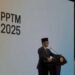 Menteri Luar Negeri RI Sugiono berbicara dalam acara Pernyataan Pers Tahunan Menteri Luar Negeri RI (PPTM) 2025 di Jakarta, Jumat (10/1/2025). (MASAPNEWS/ANT)
