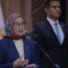 Menteri PANRB Rini Widyantini saat acara Pelantikan PPT Madya dan Fungsional Ahli Utama di Kantor Kementerian PANRB, Jakarta, Jumat (10/1/2025). (MASAPNEWS/ANT/HO-Humas Kementerian PANRB)