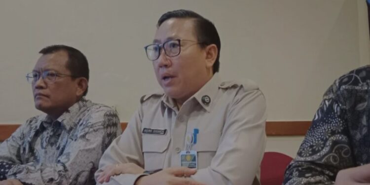 Direktur Jenderal Peternakan dan Kesehatan Hewan (PKH) Kementan, Agung Suganda saat konferensi pers di Yogyakarta, Sabtu (11/1/2025). (MASAPNEWS/ANT)