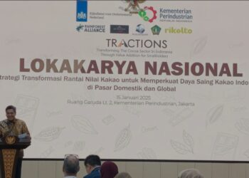 Direktur Jenderal Industri Agro Kemenperin Putu Juli Ardika dalam acara Lokakarya Nasional Tractions di Jakarta, Rabu (15/1/2025). (MASAPNEWS/ANT)