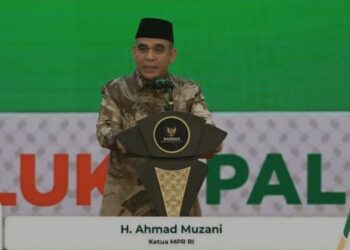 Tangkapan layar - Ketua MPR RI Ahmad Muzani dalam kegiatan 'public expose' "Membasuh Luka Palestina" yang diprakarsai oleh Badan Amil Zakat Nasional (Baznas) RI di Kompleks Parlemen, Jakarta, Rabu (15/1/2025). (MASAPNEWS/ANT)