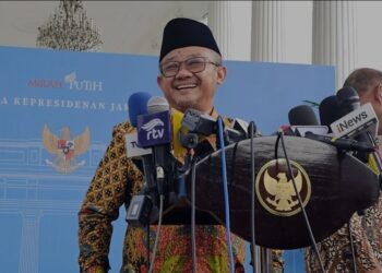 Menteri Pendidikan Dasar dan Menengah (Mendikdasmen) Abdul Mu'ti di Istana Kepresidenan Jakarta, Jumat (17/1/2025). (MASAPNEWS/ANT)
