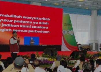 Gus Ipul pada kegiatan Dialog Pilar-pilar Sosial Solo Raya Bersama Gus Mensos dan Wamensos di Solo, Jawa Tengah, Sabtu (18/1/2025). (MASAPNEWS/ANT)