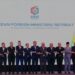 (Dari kanan) Sekjen ASEAN Kao Kim Hourn, Menlu Timor Leste Bendito dos Santos Freitas, Menlu RI Sugiono, Menlu Kamboja Kung Phoak, Menlu II Brunei Darussalam Erywan Pehin Yusof, Sekretaris Urusan Luar Negeri Filipina Enrique A Manalo, Menlu Malaysia Mohamad Hasan, Wakil Perdana Menteri dan Menlu Vietnam Bui Thanh Son, Menlu Thailand Maris Sangiampongsa, Menlu Singapura Vivian Balakrishnan, Permanent Secretary of the Ministry of Foreign Affairs of Myanmar Aung Kyaw Moe, Menlu Laos Thongsavanh Phomvihane foto bersama sebelum memulai sesi pertemuan ASEAN Foreign Minister Meeting (AMM) di Langkawi International Convention Centre, Langkawi, Kedah, Malaysia, Minggu (19/1/2025). Sesi AMM di Langkawi menjadi pertemuan tingkat menteri ASEAN pertama dalam Keketuaan ASEAN-Malaysia 2025 yang mengangkat tema Inklusivitas dan Keberlanjutan. (MASAPNEWS/ANT)