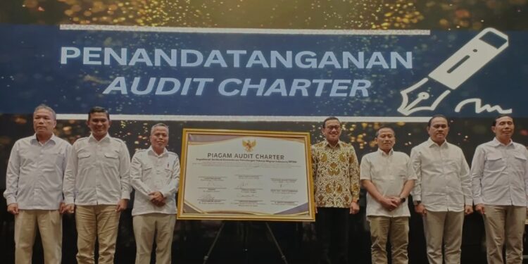 Menteri Pelindungan Pekerja Migran Indonesia (P2MI) Abdul Kadir Karding pada acara Reviu Laporan Keuangan, BMN, dan PIPK Tingkat UAKPA untuk Periode yang Berakhir 31 Desember 2024 di Jakarta, Senin (20/1/2025) (MASAPNEWS/ANT)