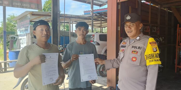 Polsek Kurun Gencar Sosialisasikan Maklumat Kapolda Kalteng tentang Larangan Membakar Lahan