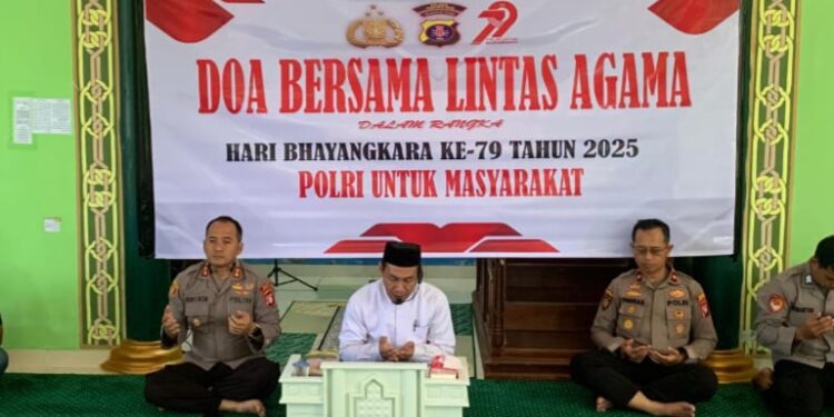 Polres Gunung Mas Gelar Doa Lintas Agama Sambut Tahun Baru Islam dan Hari Bhayangkara