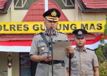 Pimpin Upacara Hari Juang Polri, Kapolres Gumas Kobarkan Semangat Pengabdian untuk Masyarakat
