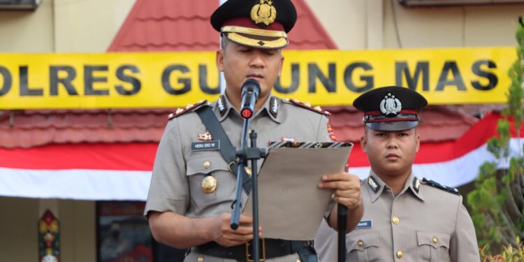 Pimpin Upacara Hari Juang Polri, Kapolres Gumas Kobarkan Semangat Pengabdian untuk Masyarakat