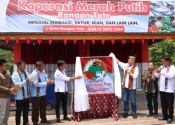 Bupati Gunung Mas Resmikan Koperasi Merah Putih Rangan Tate