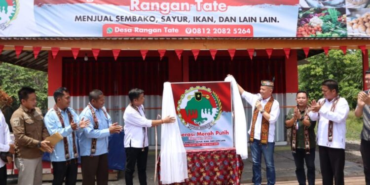 Bupati Gunung Mas Resmikan Koperasi Merah Putih Rangan Tate