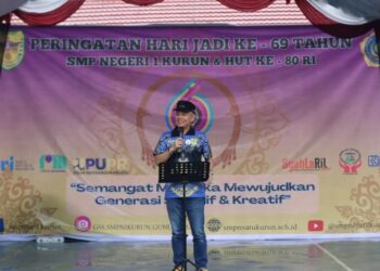 Bupati Gunung Mas Hadiri Perayaan Ulang Tahun ke-69 SMPN 1 Kurun