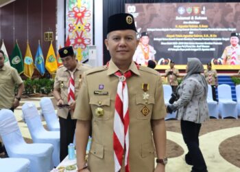 Jaya S Monong Dilantik Sebagai Ketua Mabicab Gerakan Pramuka Gumas