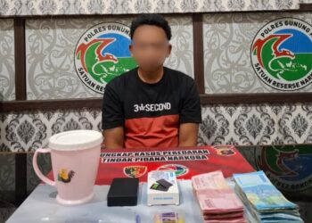 Polres Gunung Mas Bekuk Pengedar dengan Barbuk 9,22 Gram Sabu