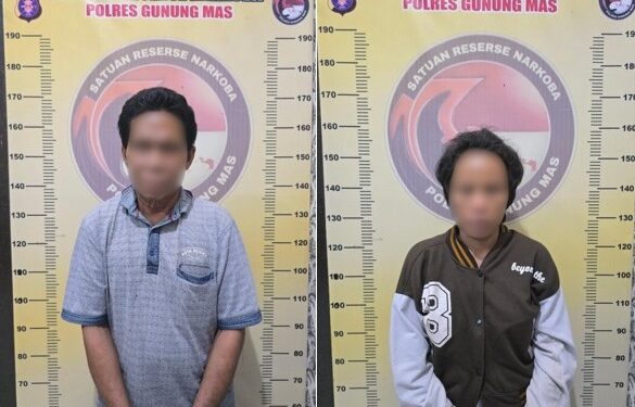 Polres Gunung Mas ciduk seorang kakek dan IRT diduga pengedar sabu