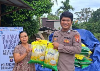 GPM di Tumbang Bunut, 500 kg beras laris terjual