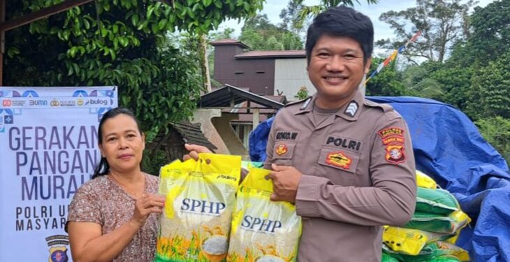 GPM di Tumbang Bunut, 500 kg beras laris terjual