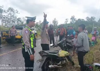 Jalan Lintas Kurun-Kapuas Tergenang Banjir, Polres Gunung Mas Imbau Warga Tunda Perjalanan