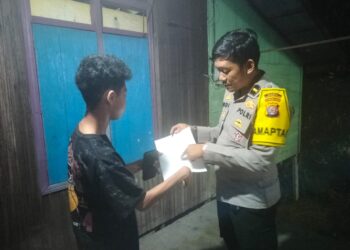 Respon Cepat 110: Polres Gumas Datangi Rumah Pelajar Korban Penipuan Jual Beli Akun Game