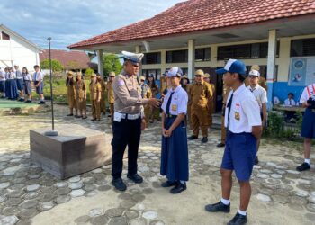 Satlantas Polres Gumas Ajak Pelajar Tertib Berlalu Lintas