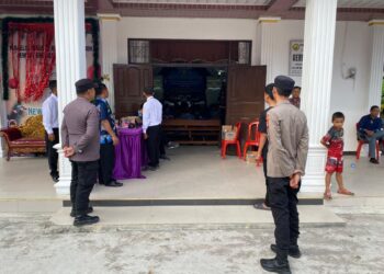 Ibadah Natal Kaum Bapak GKE Ampung Kampuri Berlangsung Aman dengan Pengamanan Polsek Sepang