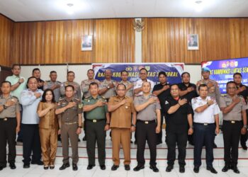 Polres Gumas dan Instansi Terkait Siapkan 3 Pos Strategis dan Ratusan Personel Gabungan
